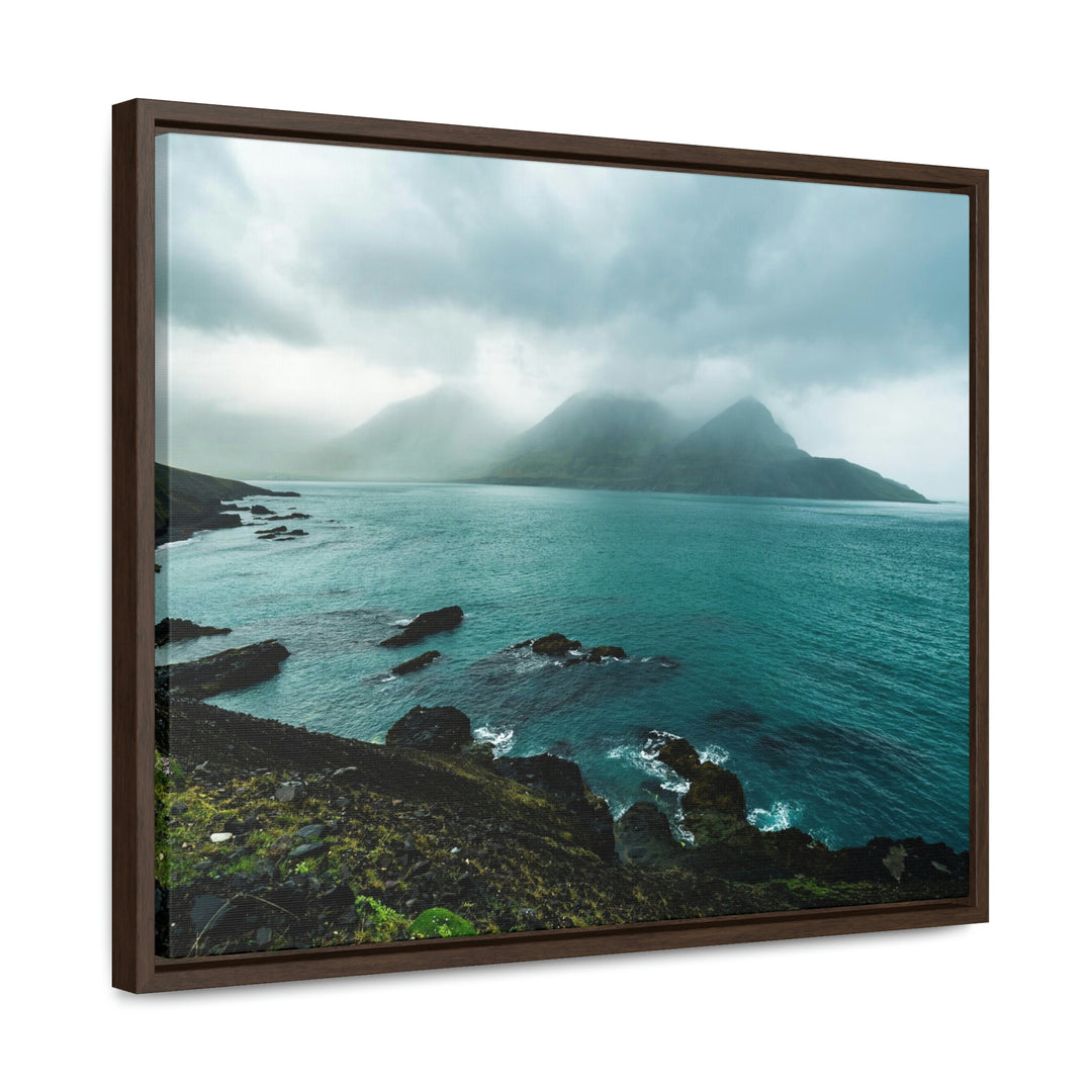 Mystical Mountain View - Canvas with Frame