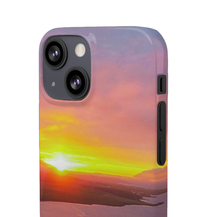 Sunset Over the Fjord Part 1 - Phone Case