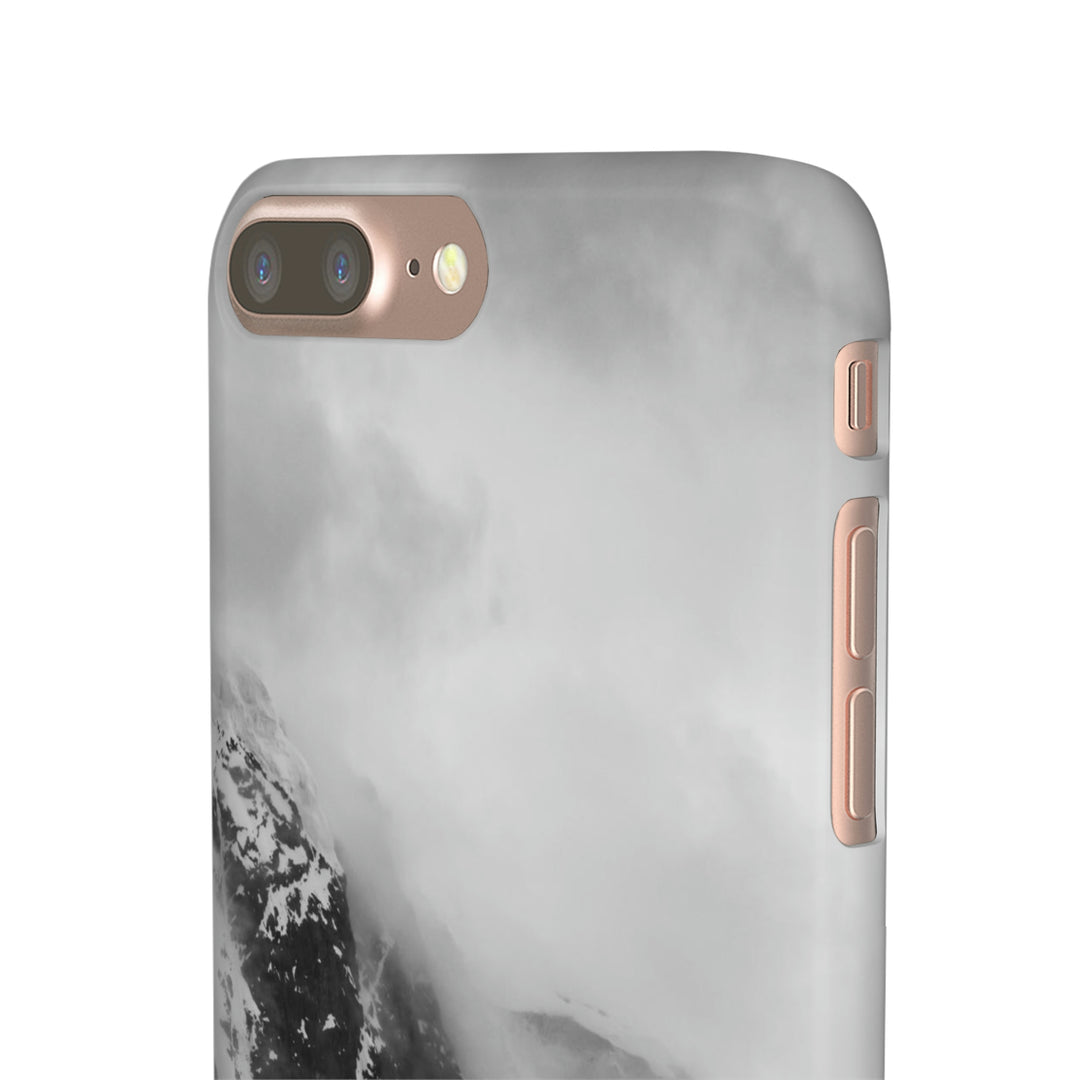 The Mist Descends in Black and White - Phone Case