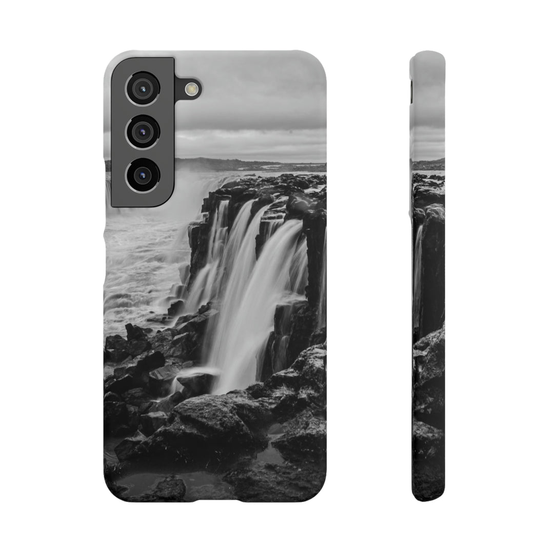 Selfoss in Black and White - Phone Case