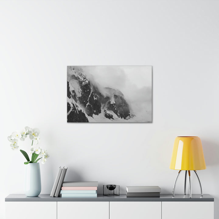 The Mist Descends in Black and White - Canvas