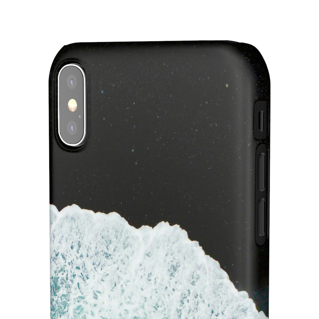 A Wave on Volcanic Sand - Phone Case