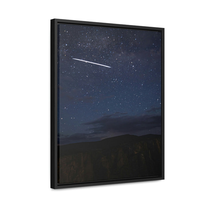 Starlink Above the Canyon - Canvas with Frame