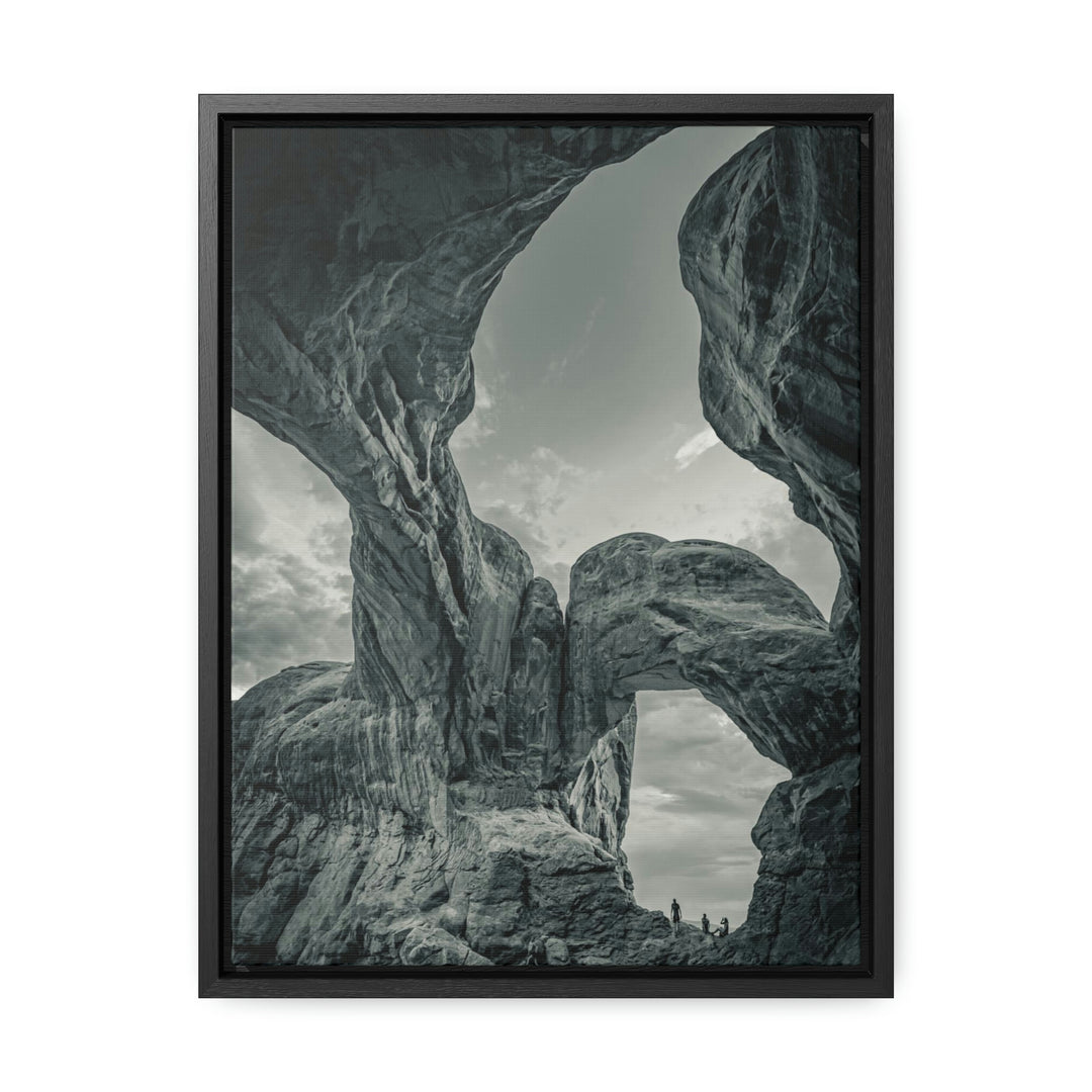 Natural Frames Part 1 in Black and White - Canvas with Frame