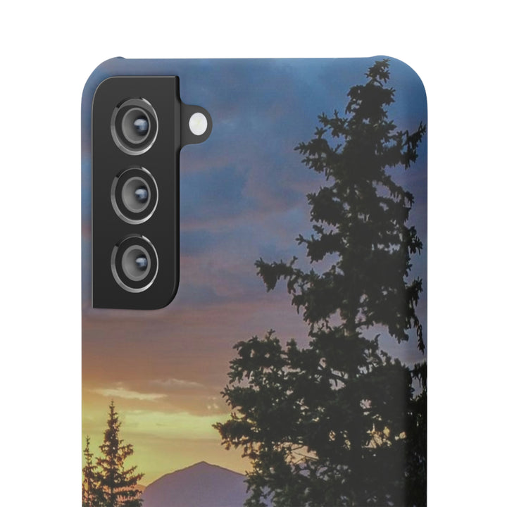 Rainy Sunset Through the Trees - Phone Case