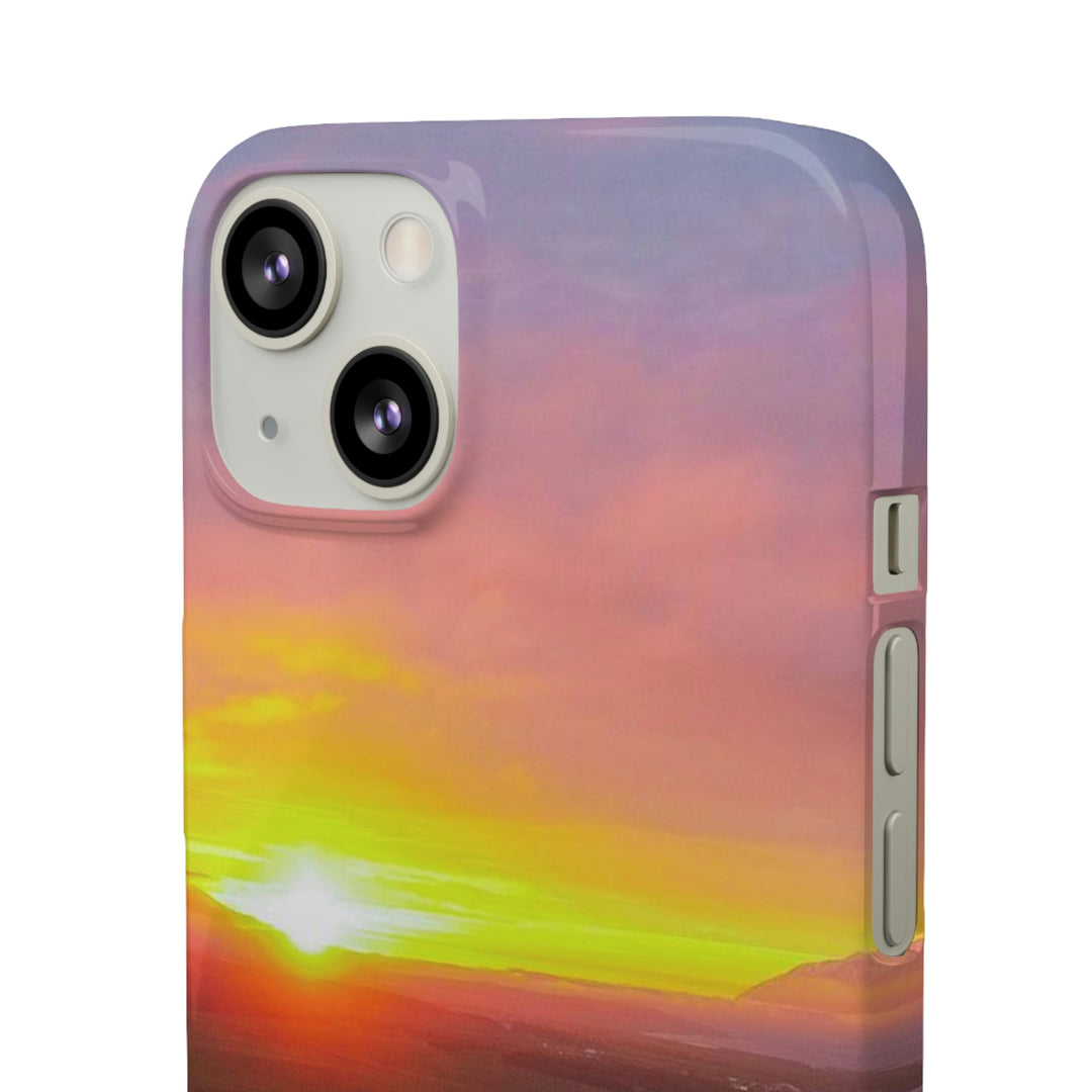 Sunset Over the Fjord Part 1 - Phone Case