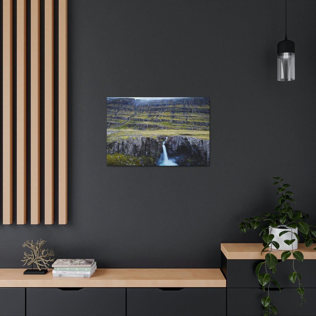 A Remote Waterfall - Canvas