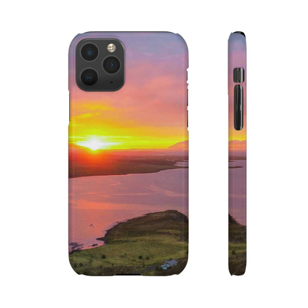 Sunset Over the Fjord Part 1 - Phone Case