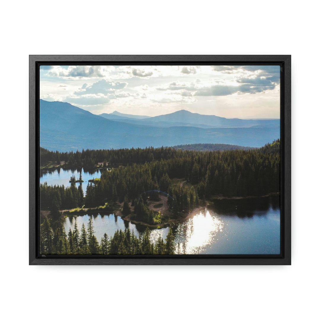 Cool Mountain Lakes - Canvas with Frame