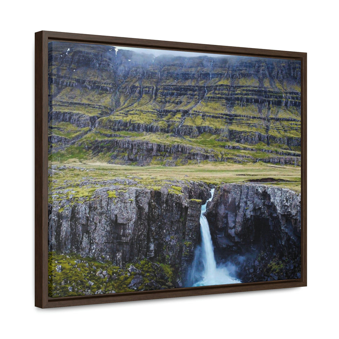 A Remote Waterfall - Canvas with Frame