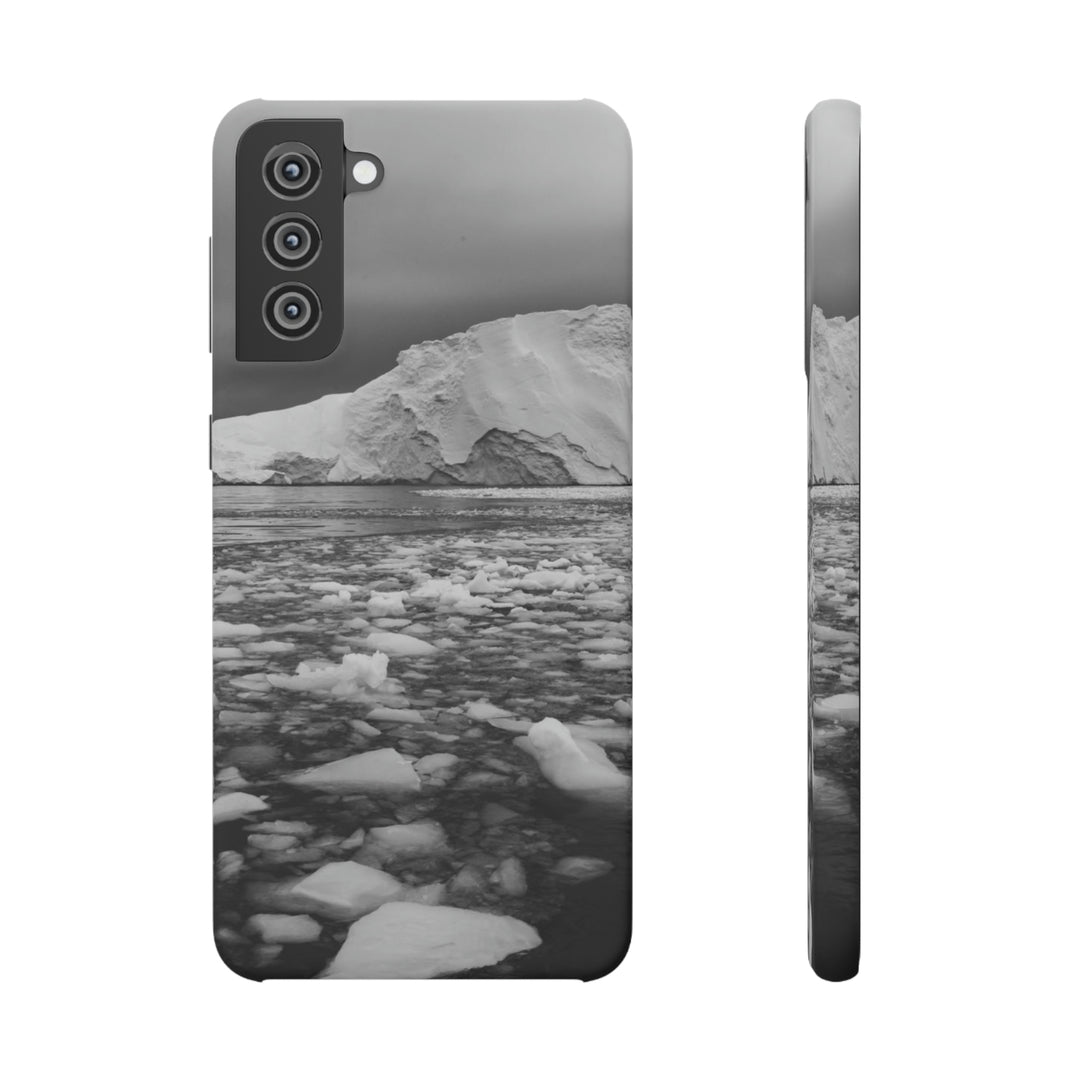 Lane of Ice In Black and White - Phone Case