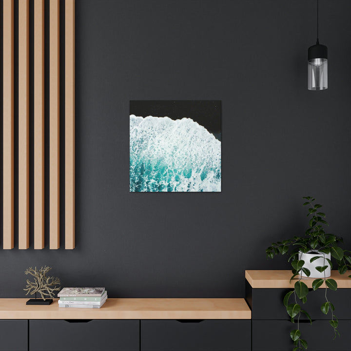 A Wave on Volcanic Sand - Canvas