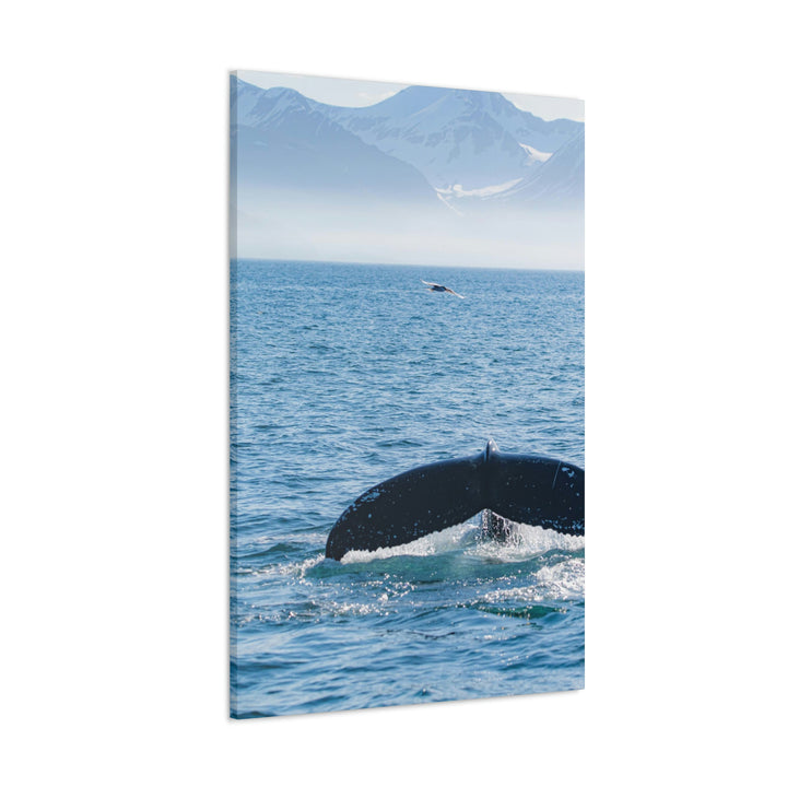 A Whale and A Mountain - Canvas