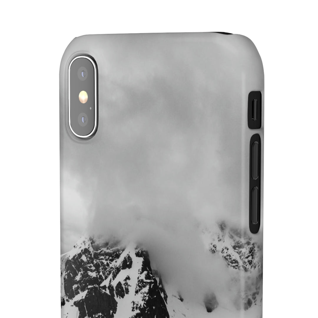 Peaceful Anchoring in Black and White - Phone Case