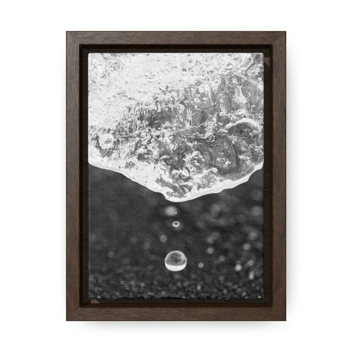 Suspended Droplet - Canvas with Frame