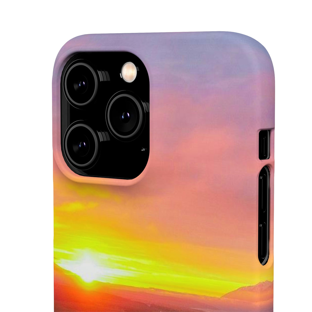 Sunset Over the Fjord Part 1 - Phone Case