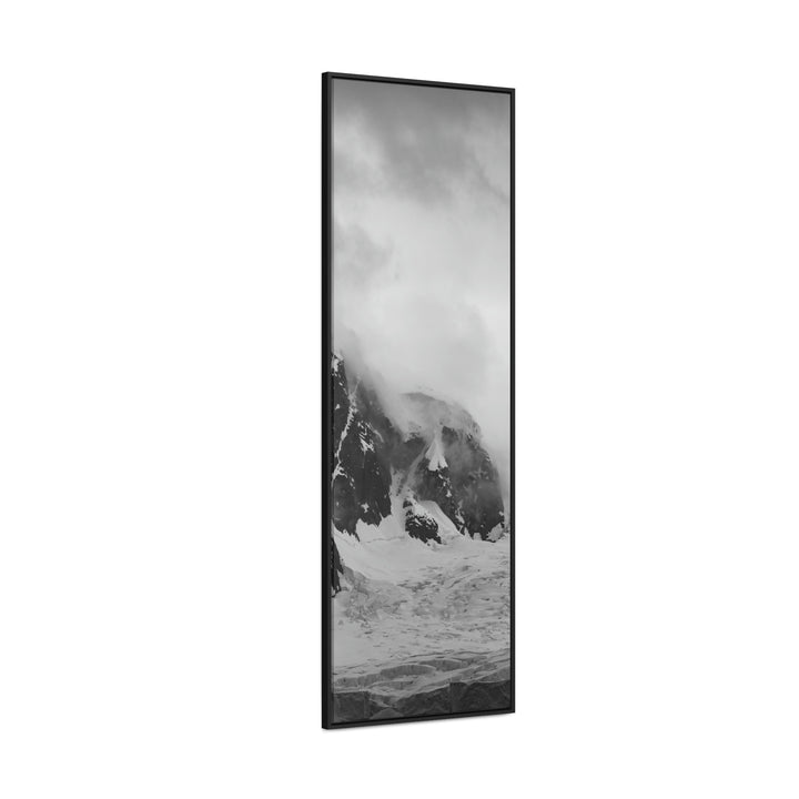 The Mist Descends in Black and White - Canvas with Frame