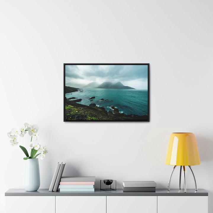 Mystical Mountain View - Canvas with Frame