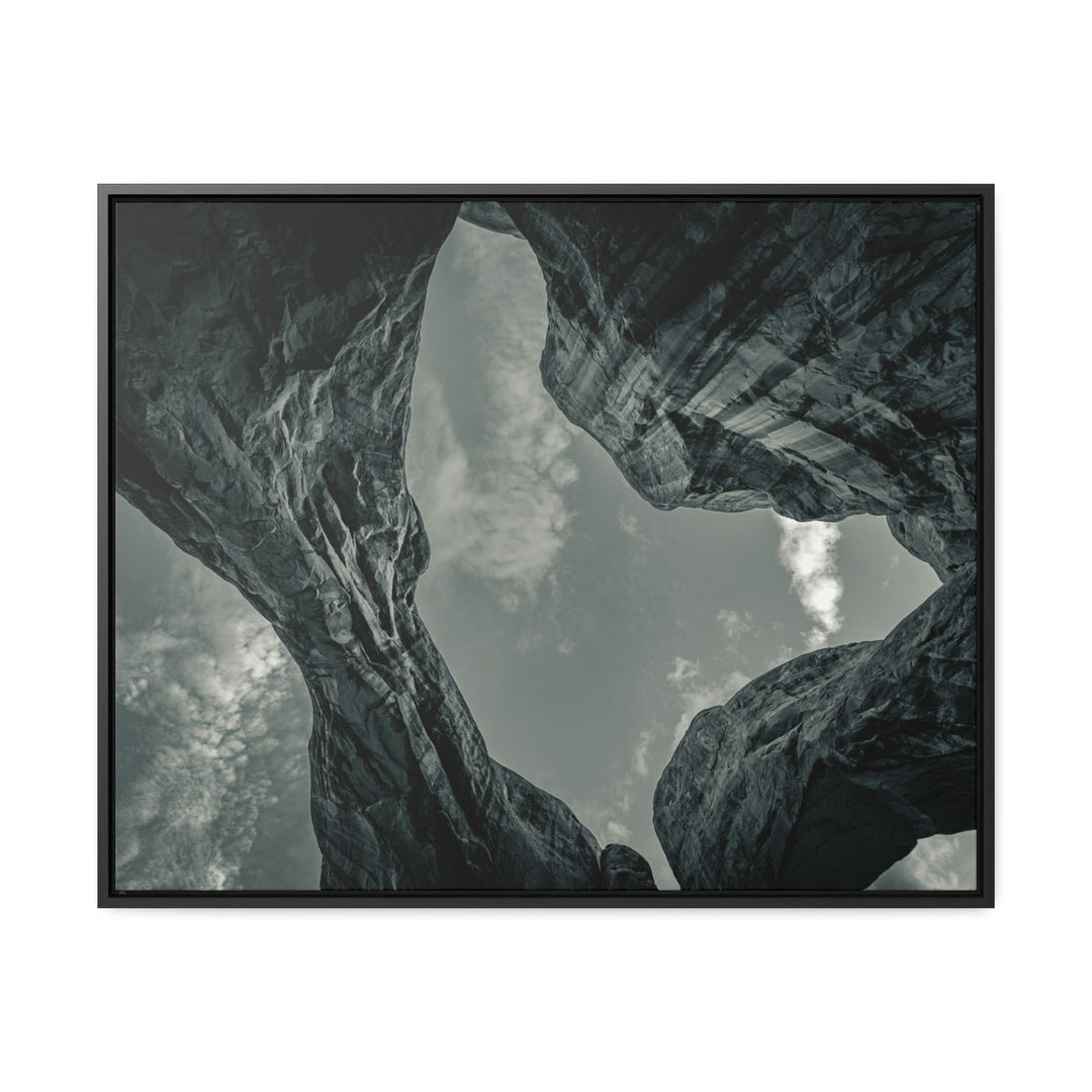 Natural Frames Part 3 in Black and White - Canvas with Frame