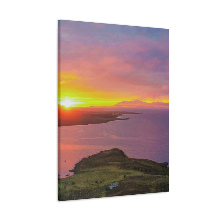 Sunset Over the Fjord Part 1 - Canvas