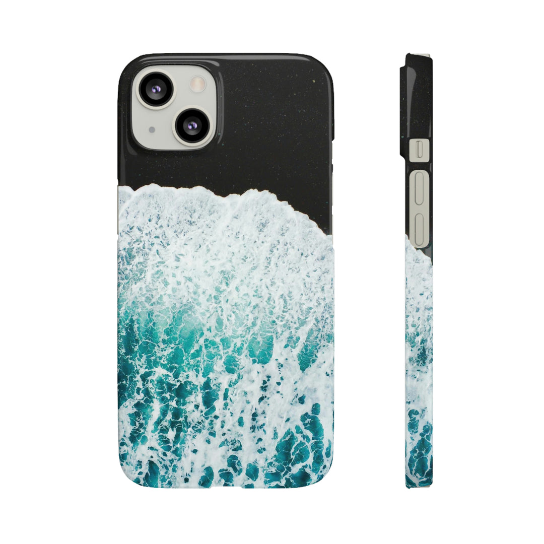 A Wave on Volcanic Sand - Phone Case