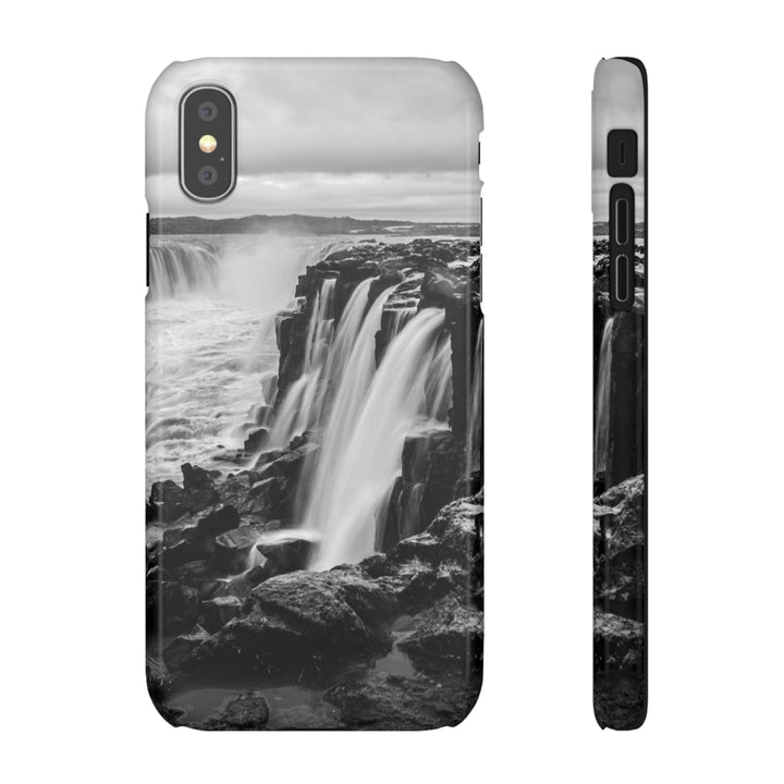 Selfoss in Black and White - Phone Case