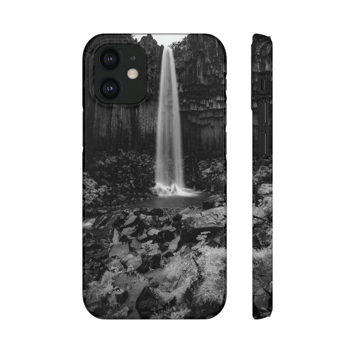 Svartifoss in Black and White - Phone Case