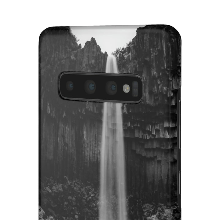 Svartifoss in Black and White - Phone Case