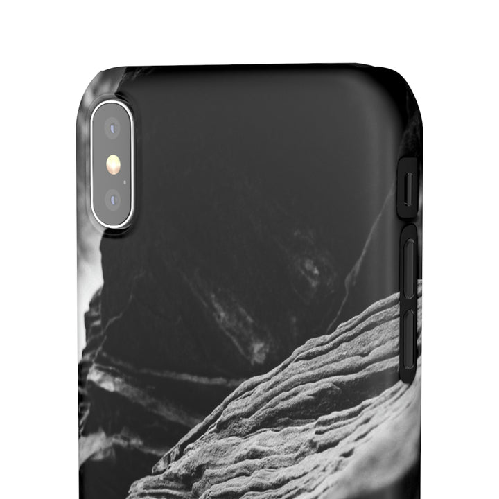 Layers of Rock in Black and White - Phone Case