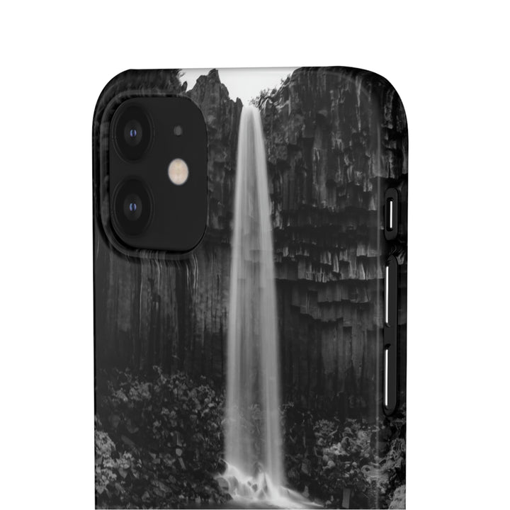 Svartifoss in Black and White - Phone Case