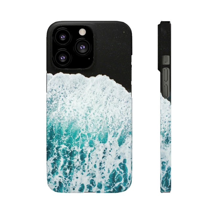 A Wave on Volcanic Sand - Phone Case