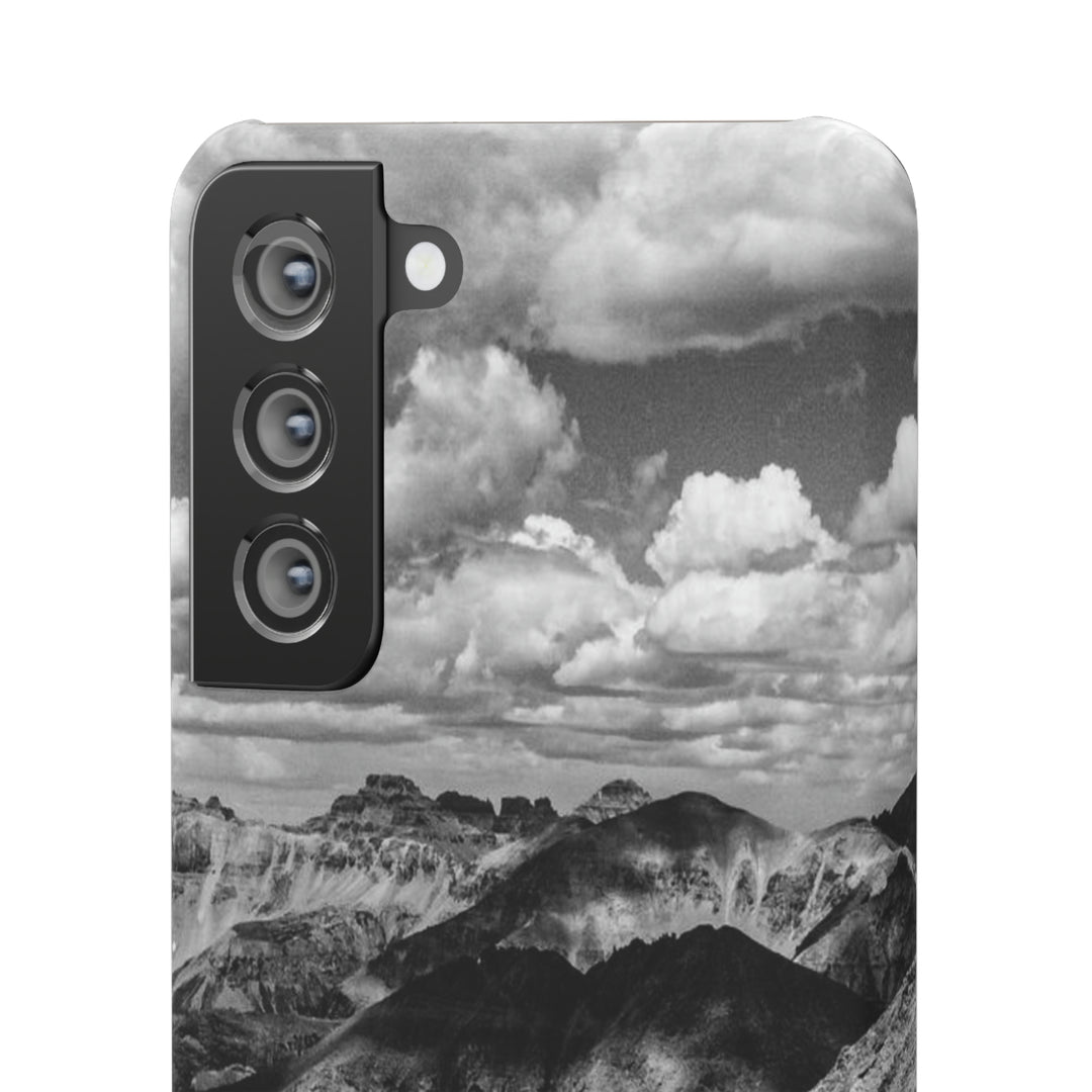 Imogene Pass From the Air in Black and White - Phone Case