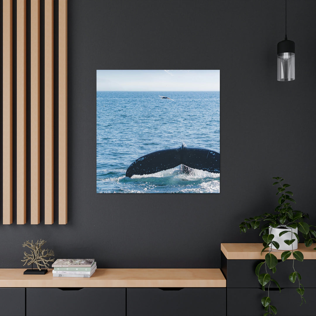 A Whale and A Mountain - Canvas