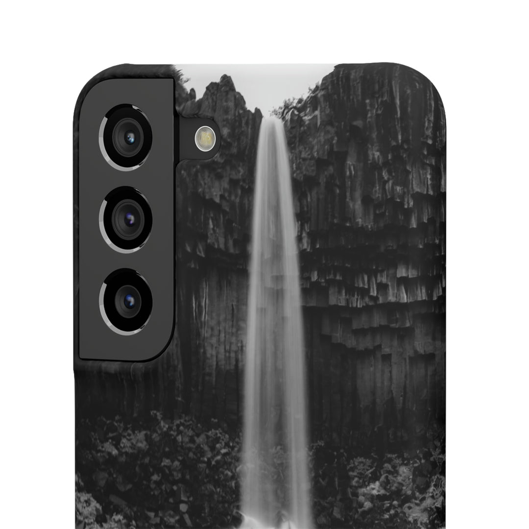 Svartifoss in Black and White - Phone Case