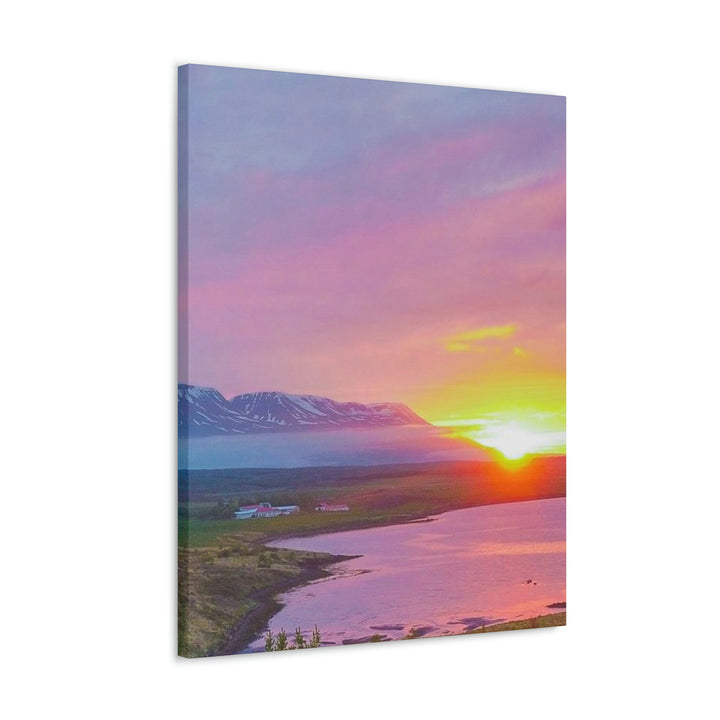 Sunset Over the Fjord Part 2 - Canvas