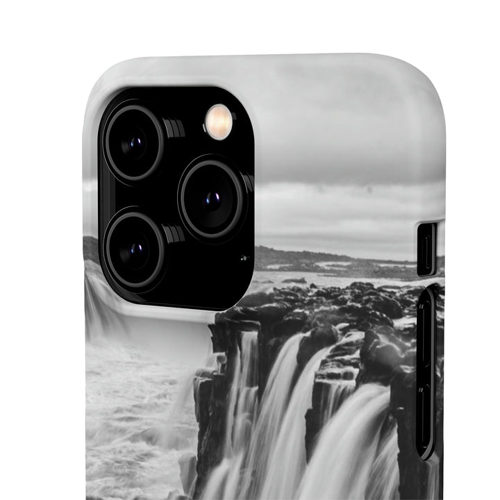 Selfoss in Black and White - Phone Case