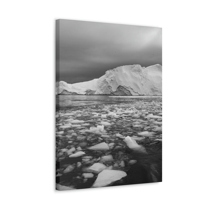 Lane of Ice In Black and White - Canvas