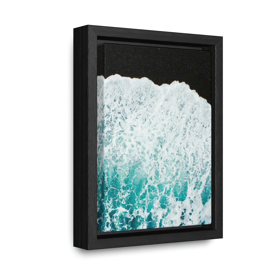 A Wave on Volcanic Sand - Canvas with Frame