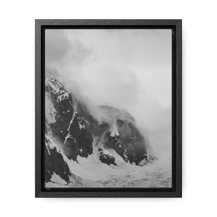 The Mist Descends in Black and White - Canvas with Frame