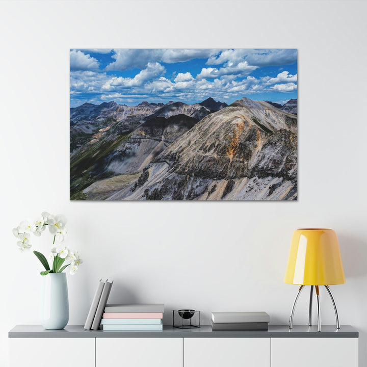 Imogene Pass From the Air - Canvas