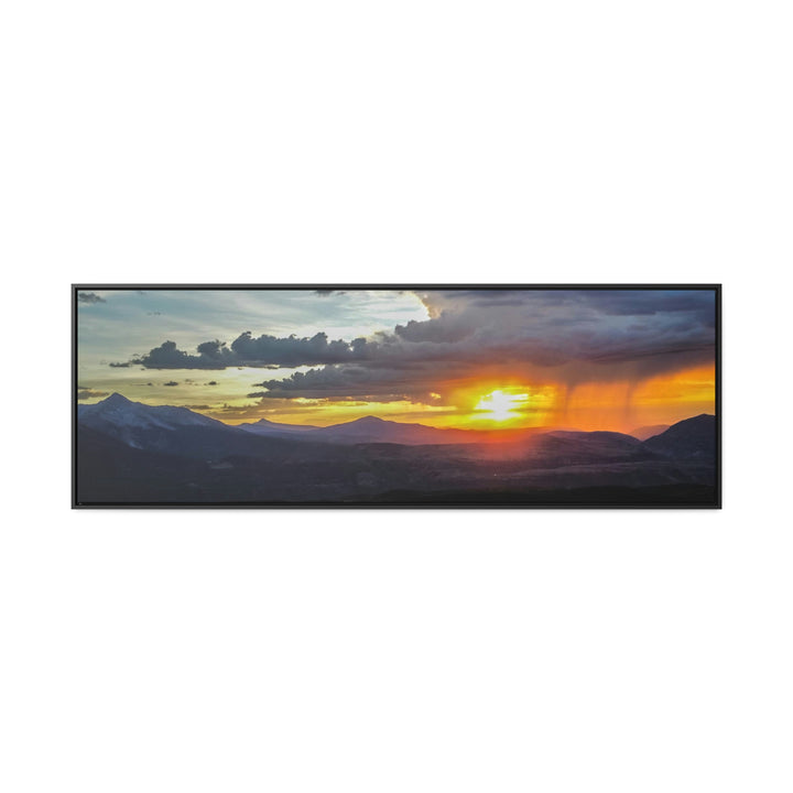 Rainy Sunset - Canvas with Frame