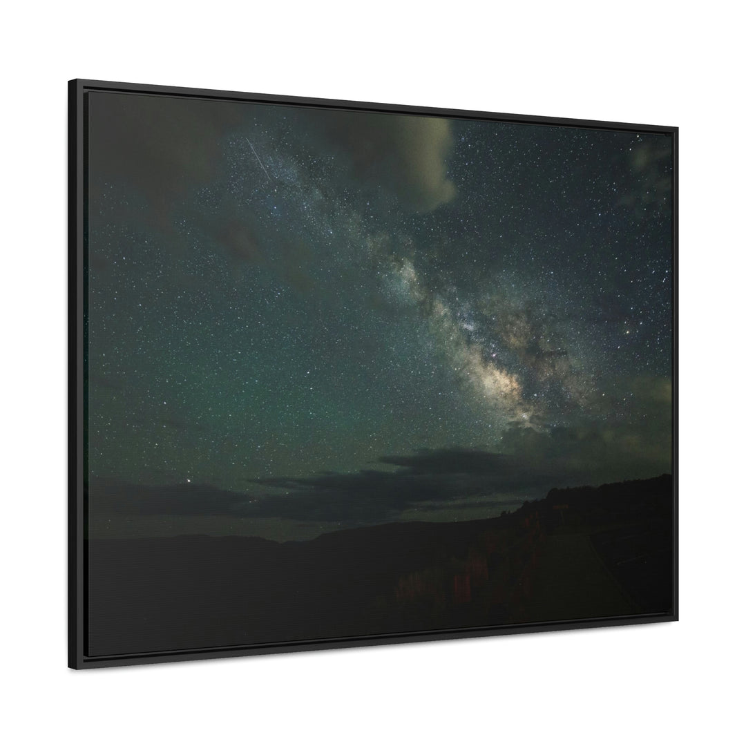 Milky Way Through the Clouds Part 2 - Canvas with Frame