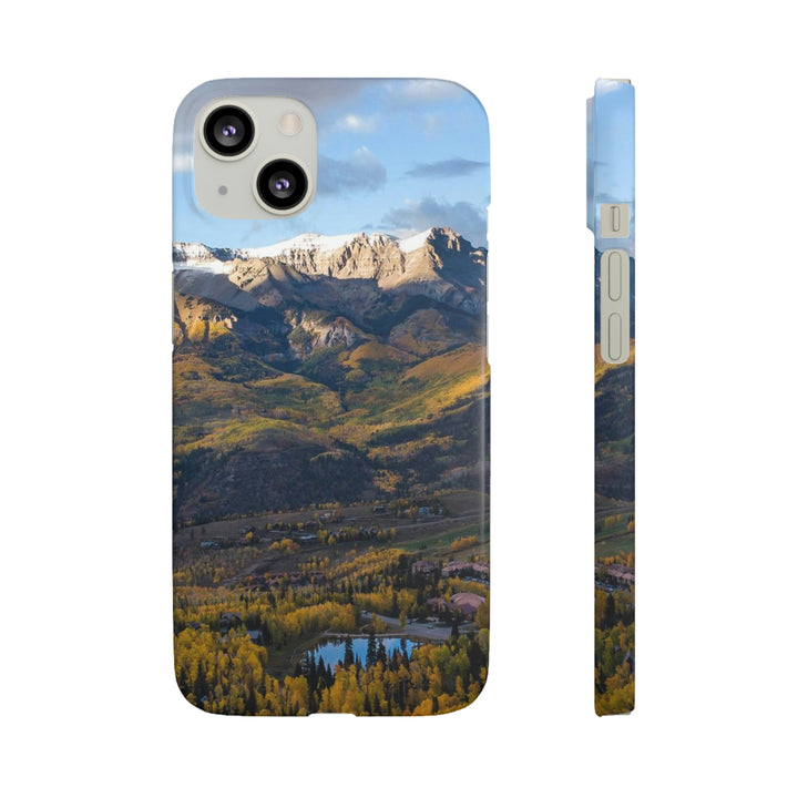 Glowing Mountainside - Phone Case