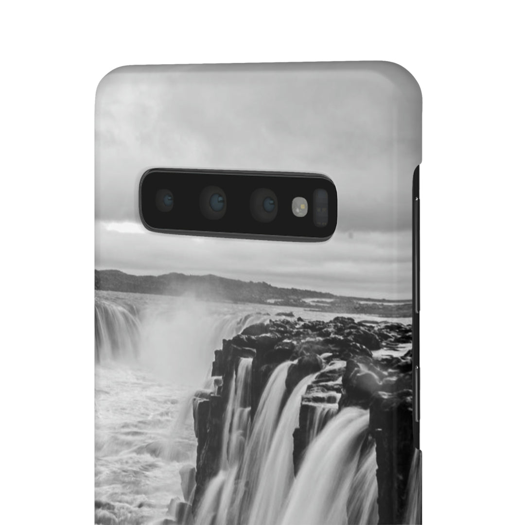 Selfoss in Black and White - Phone Case