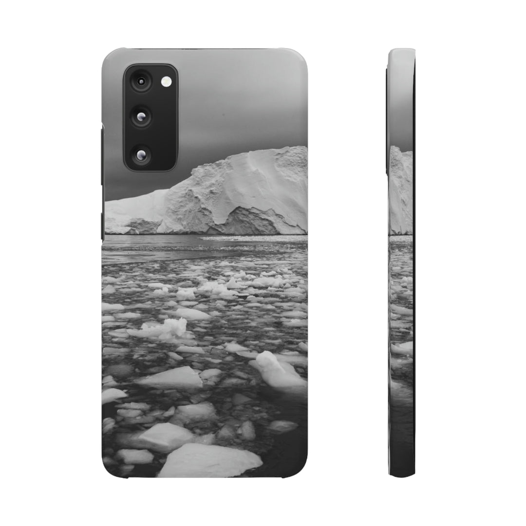 Lane of Ice In Black and White - Phone Case