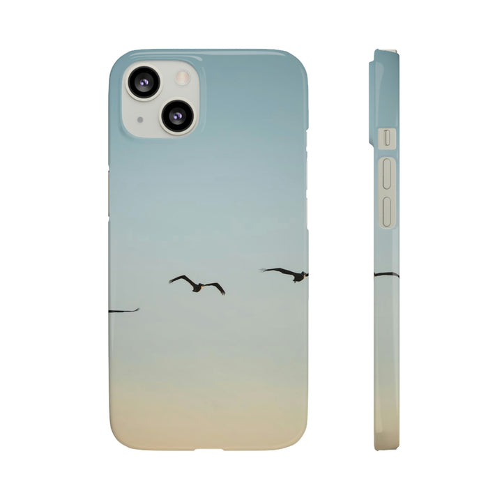 Brown Pelicans in Flight - Phone Case