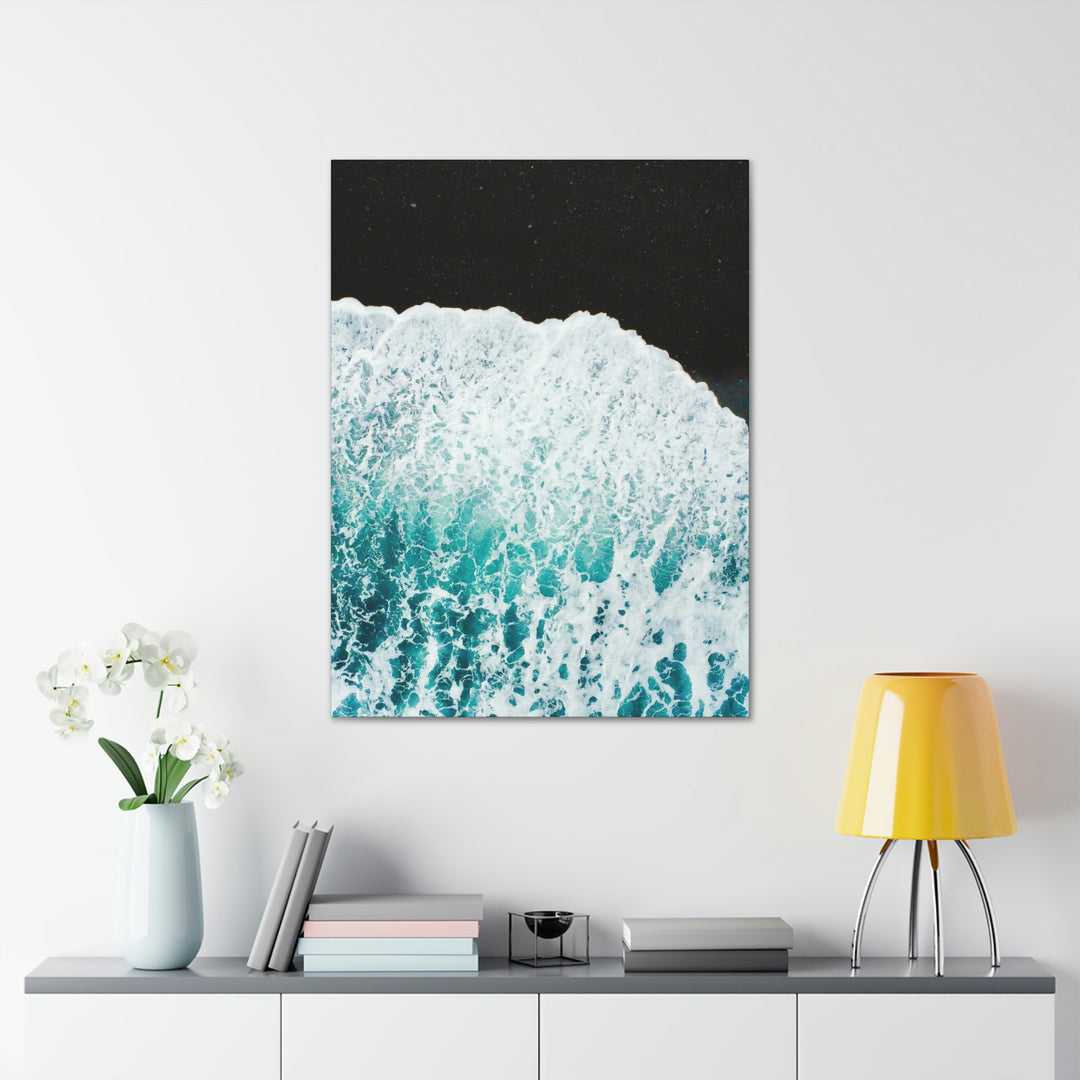 A Wave on Volcanic Sand - Canvas