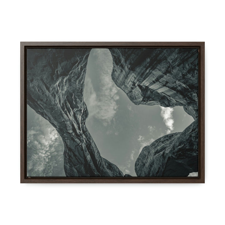 Natural Frames Part 3 in Black and White - Canvas with Frame