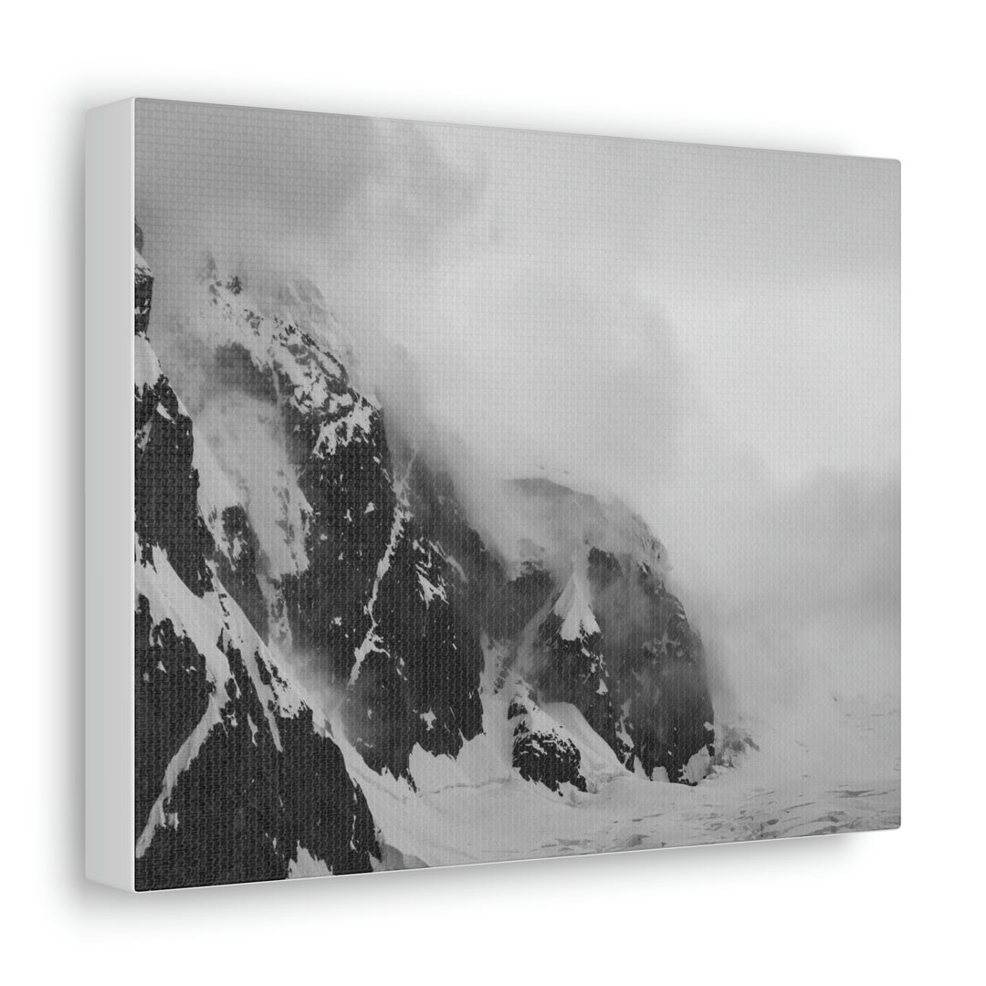 The Mist Descends in Black and White - Canvas