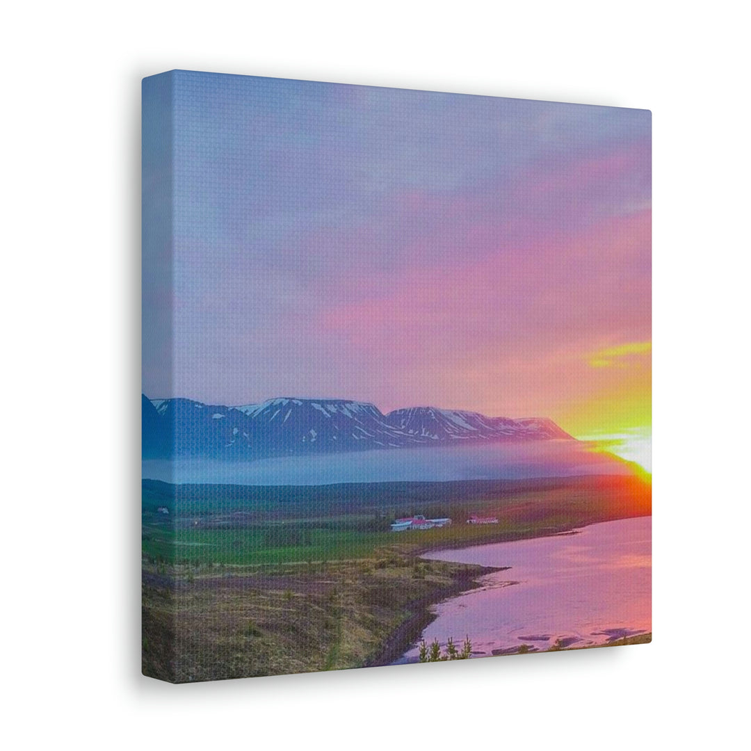 Sunset Over the Fjord Part 2 - Canvas